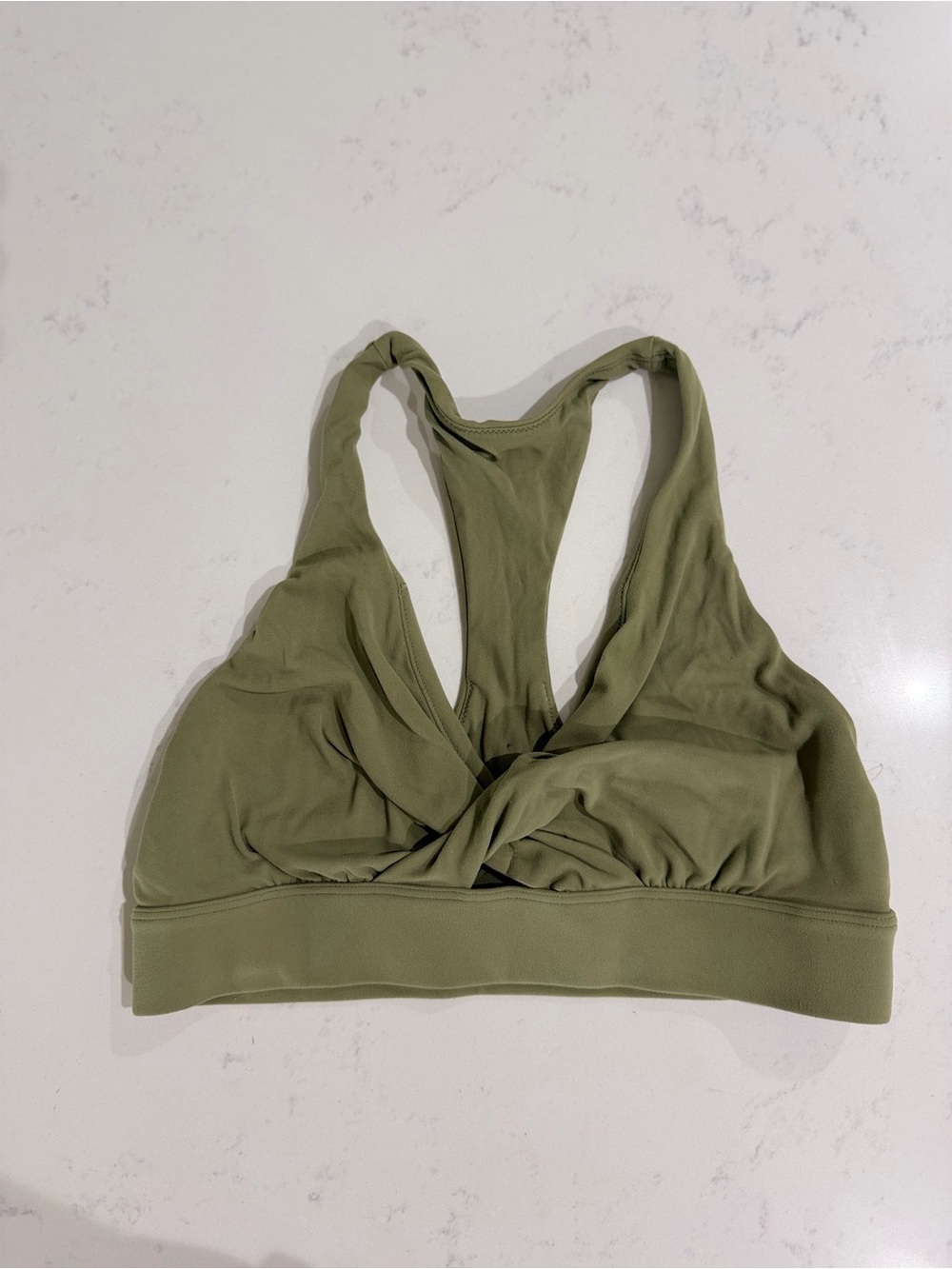 lululemon athletica Olive Twist-Front Sports Bra
